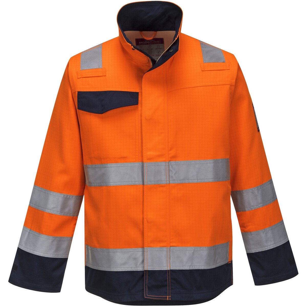 Portwest MV35 Modaflame RIS  Flame Resistant Orange/Navy Jacket