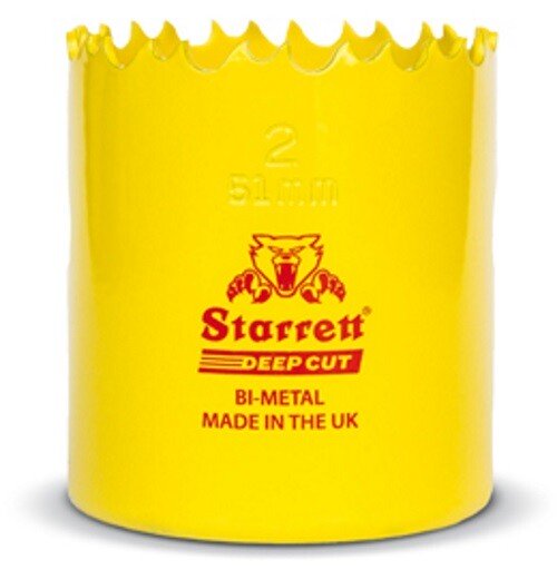 Starrett DCH0258 67mm (2.5/8") Bi-Metal Deep Cut Holesaw