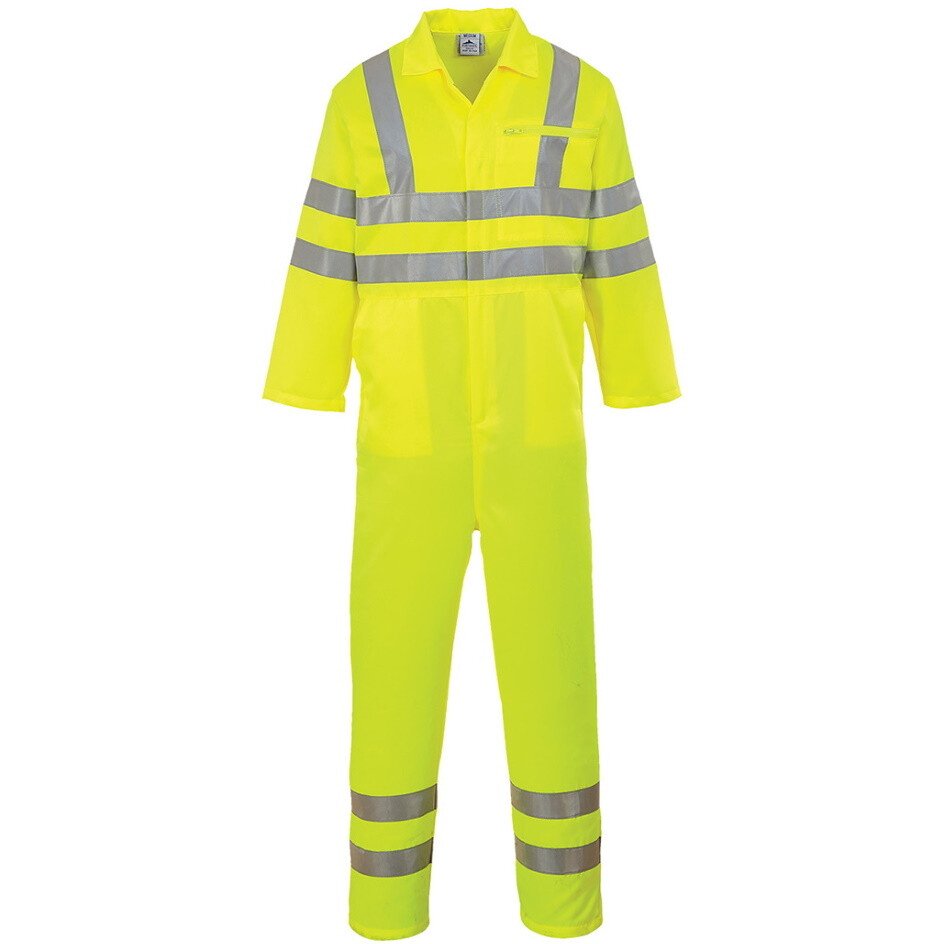 Portwest E042 Classic High Visibility Poly-cotton Coverall - Yellow