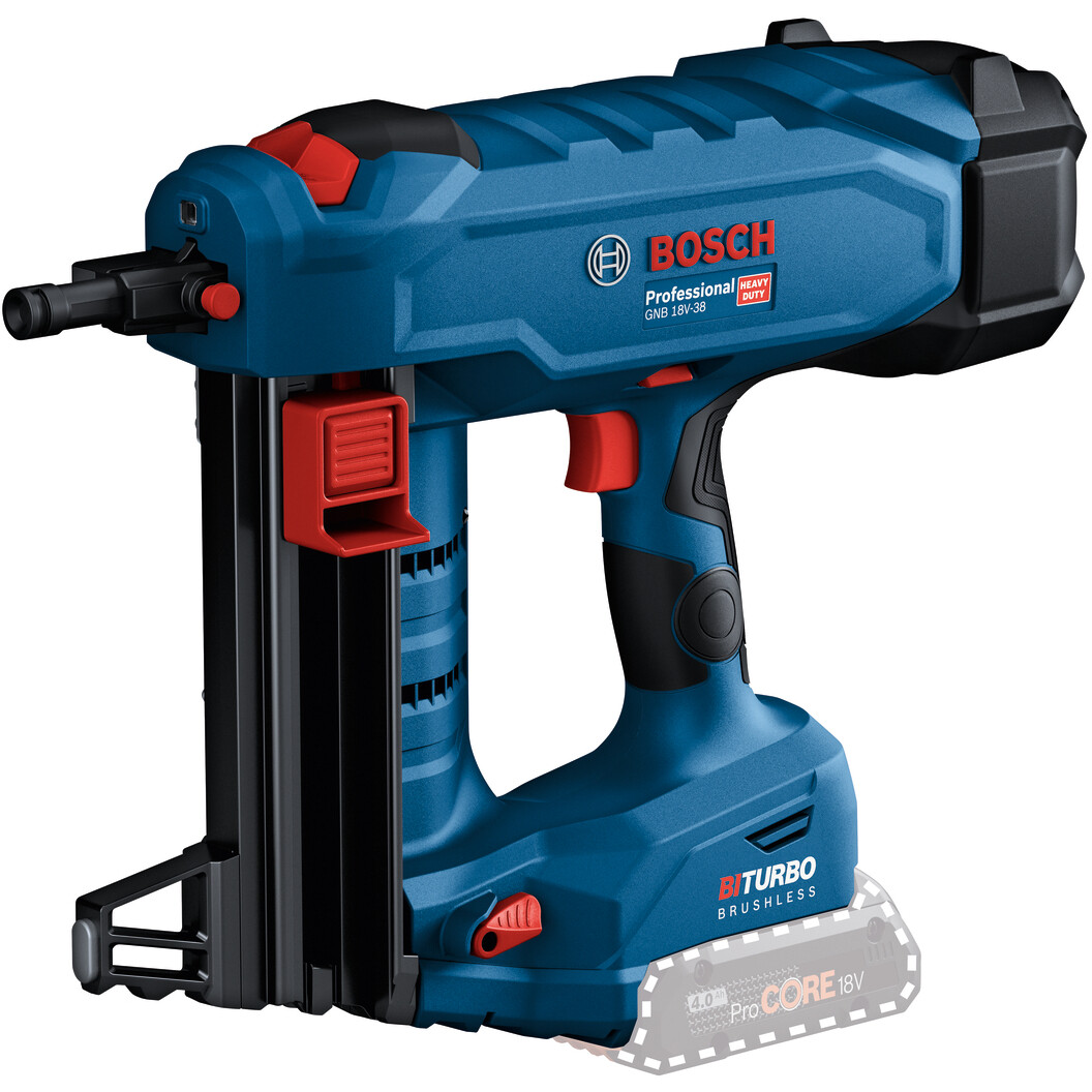 Bosch GNB 18V-38 Body Only 18v Concrete Nail Gun BITURBO BRUSHLESS in XL-Boxx