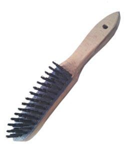 Osborn 0001152134 4 Row Mild Steel Wooden Handle Wire Brush