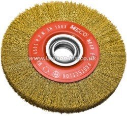 Osborn 0008-566061 Crimped Brass Coated Steel Wire Wheel 200mm (20mm face)