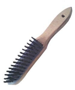 Wooden store wire brush