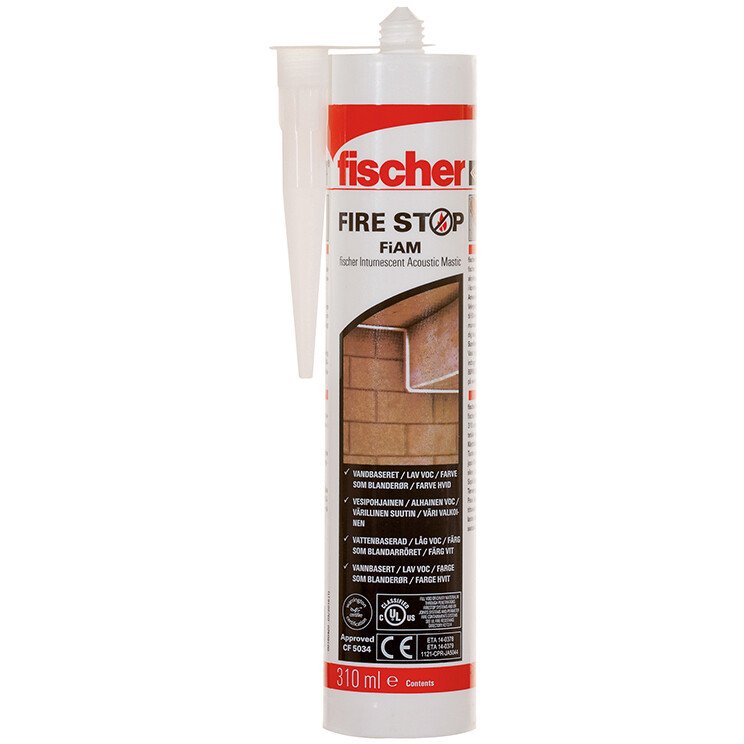 Fischer 53011 FiAM Intumescent Acoustic Mastic 310ml