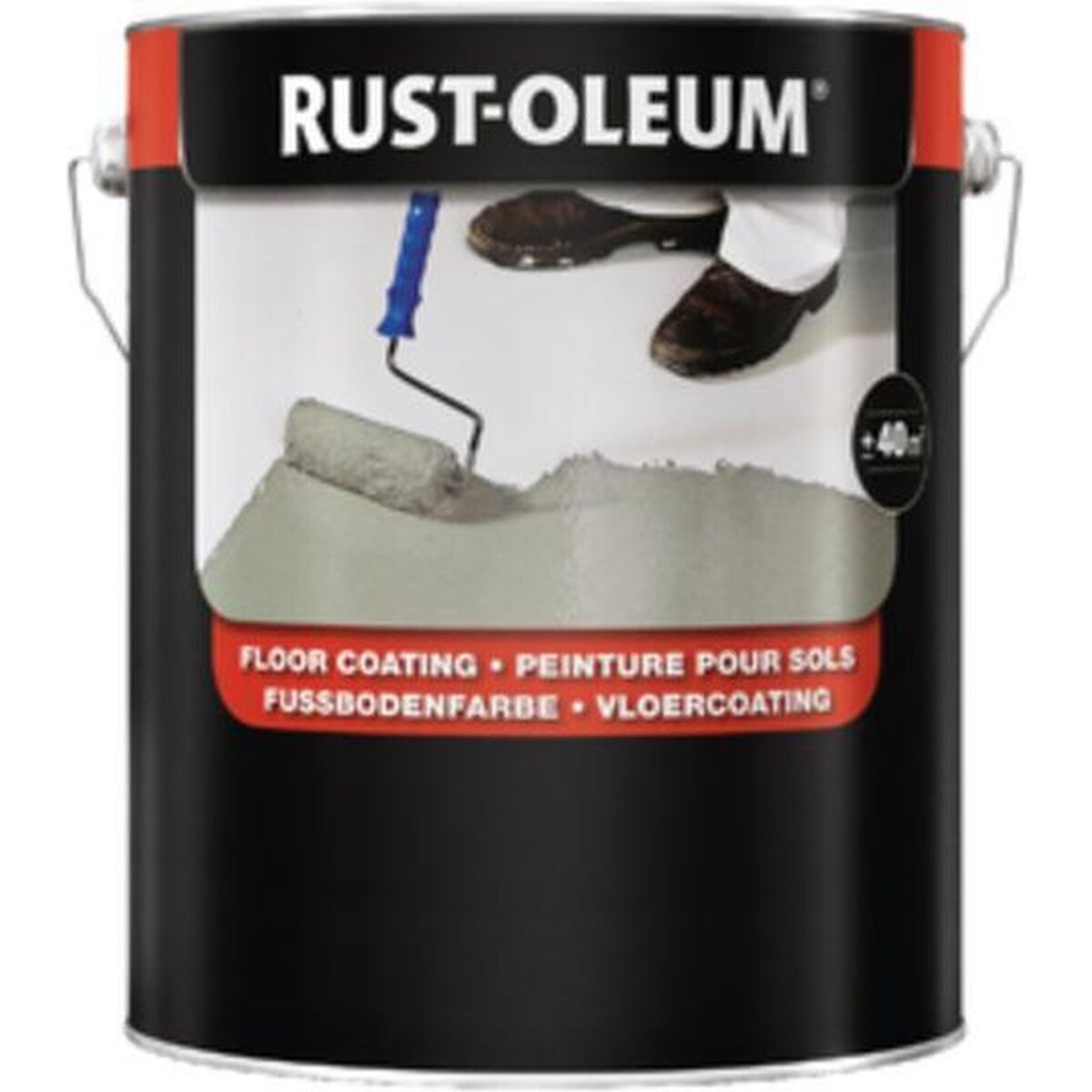 Rustoleum 7144NS Floor Coating Paint 5 Litre Tin Safety Yellow Non