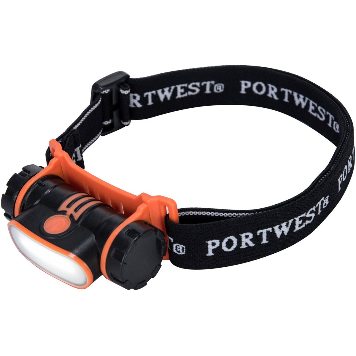 Portwest PA70 USB Rechargeable LED Head Light - Orange/Black - One Size