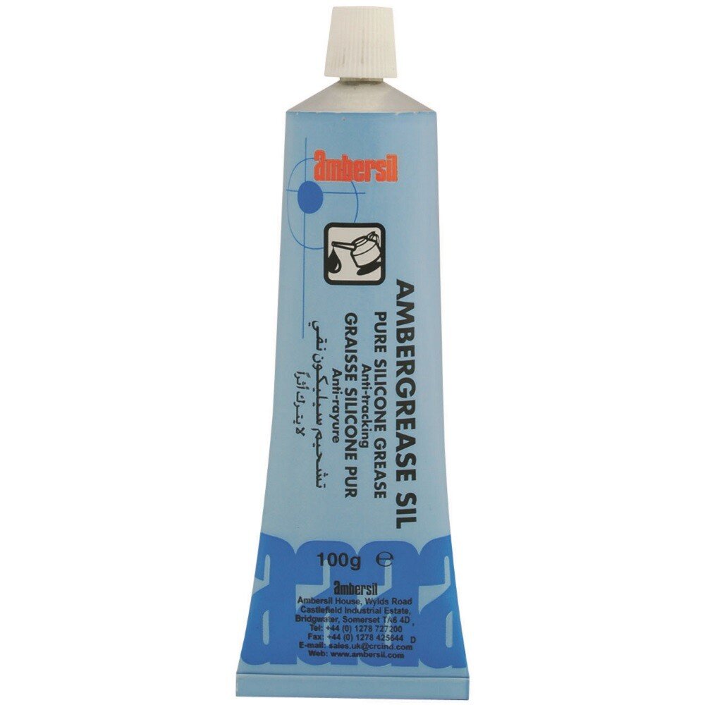 Ambersil 31888-AA 4000 100gm Ambergrease SIL Pure Silicone Grease (Previously Greasil)  (Carton 48)