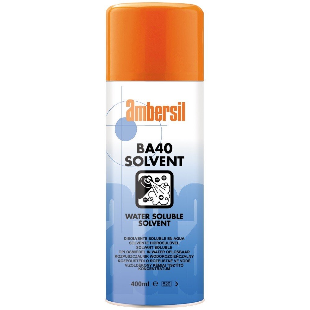 Ambersil 31556-AA BA40 Water Soluble Specialist Solvent 400ml BA 40 (Carton 12)