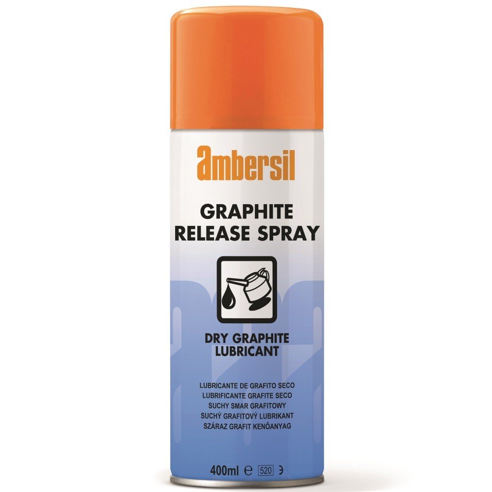 Ambersil 32499 Dry Graphite Lubricant and Release Spray 400ml (Carton of 12)