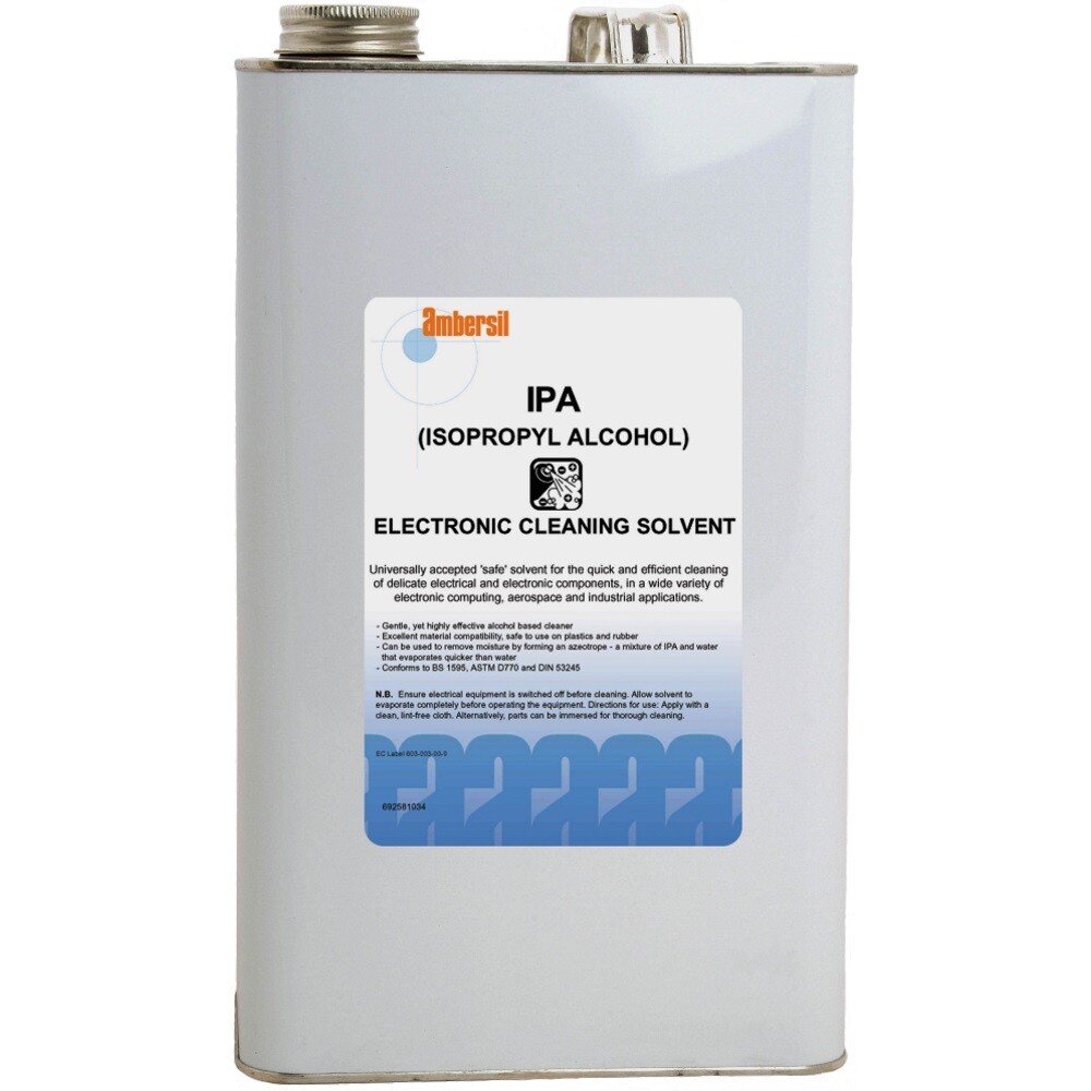 Ambersil 31716-AA IPA Isopropyl Alcohol Cleaning Solvent 5L