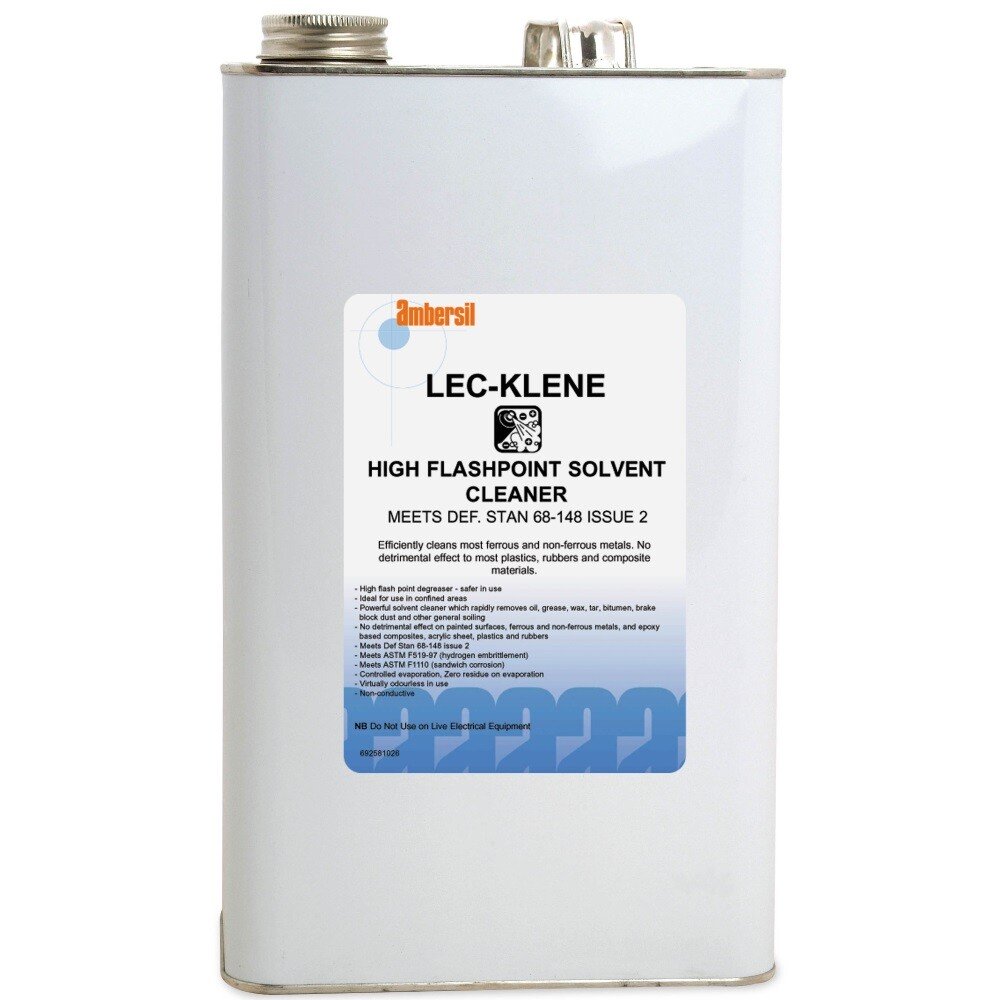 Ambersil 31702-AA Lec-Klene High Flash Point Solvent 5L (Carton of 4)