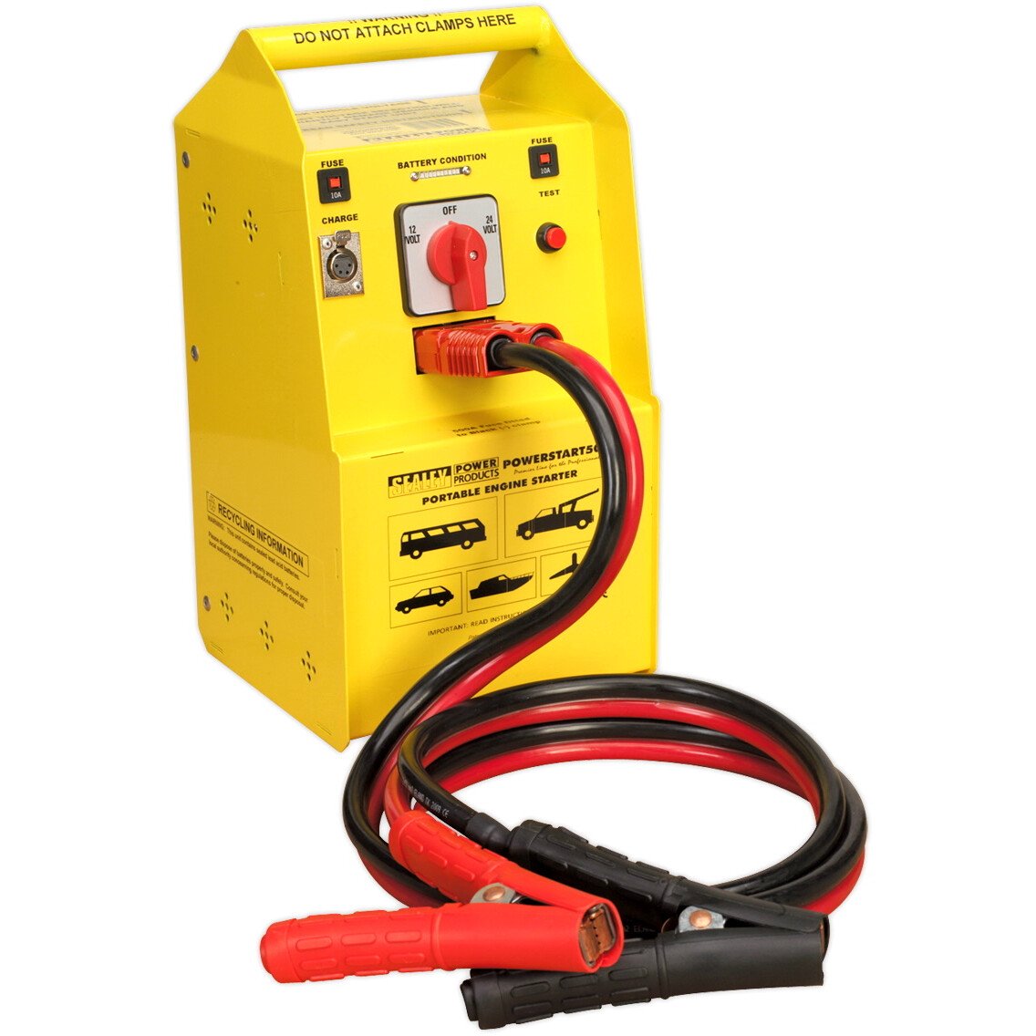 Sealey POWERSTART500 PowerStart Emergency Power Pack 500hp Start 12/24V