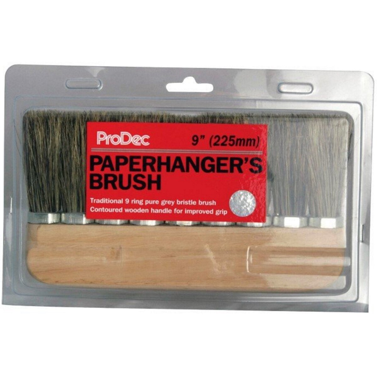 ProDec PPHB9R 9" (240mm) 9 Ring Pure Bristle Paperhanging Brush