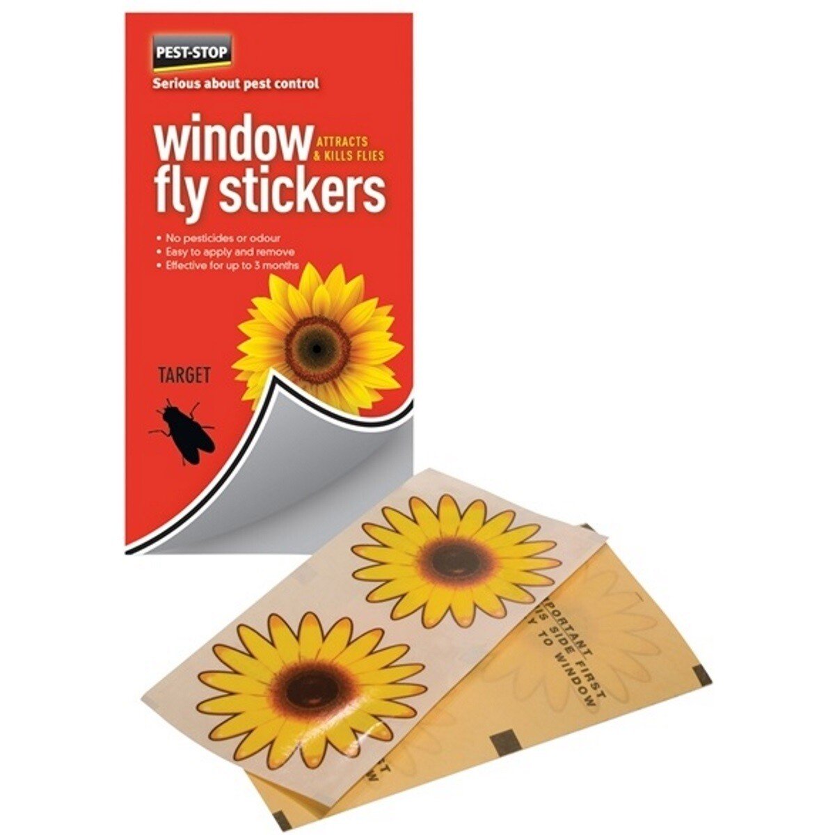 Pest-Stop PSWFS Window Fly Stickers (Pack of 4)  PRCPSWFS