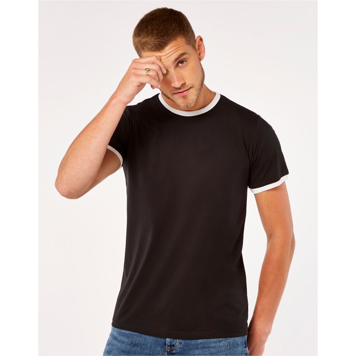 Kustom Kit KK508 Fashion Fit Ringer Tee T Shirt