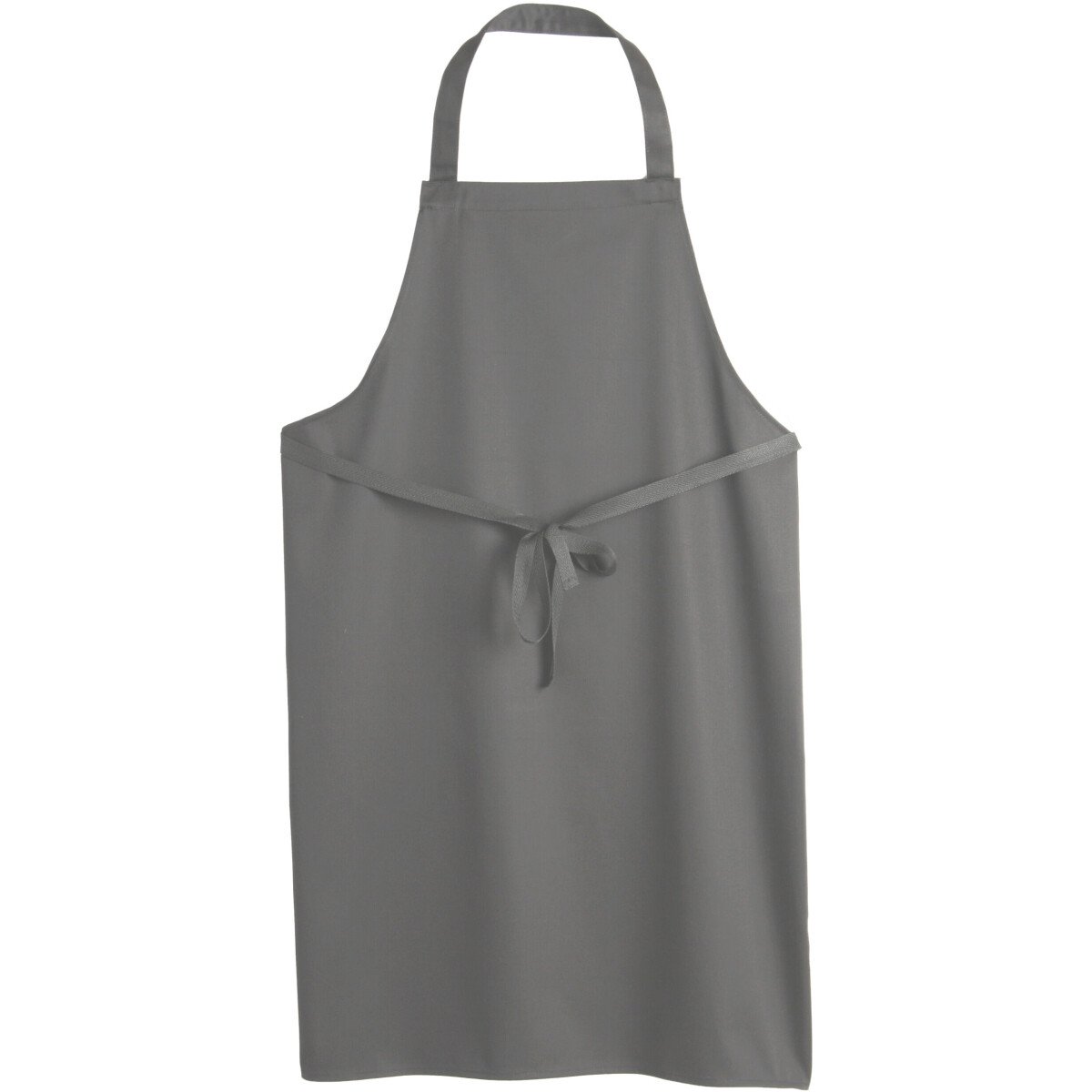 Denny DP10CNQ Low Cost Bib Apron Without Pocket - Griffin Grey