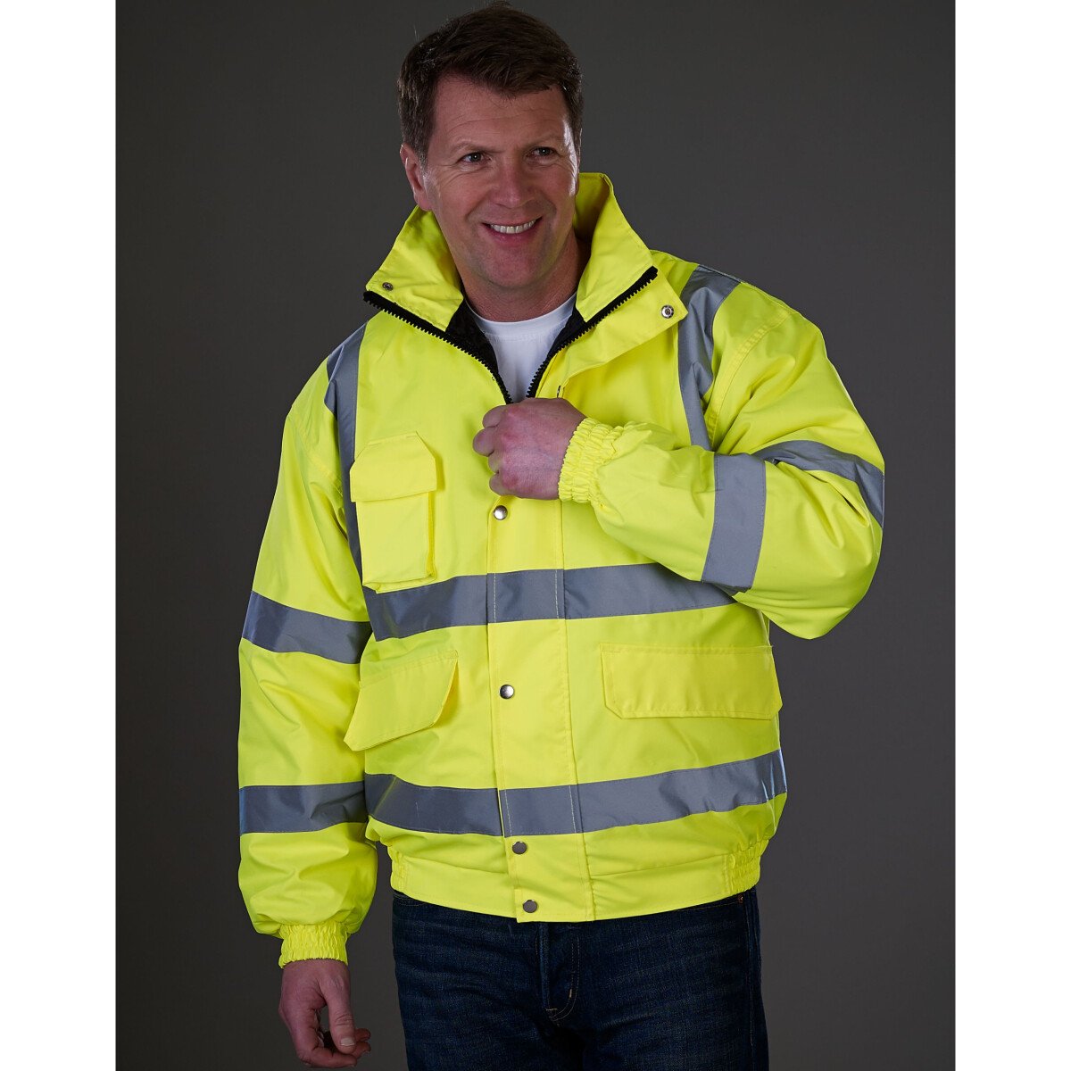 Yoko HVP211 Hi-Vis Classic Bomber Jacket