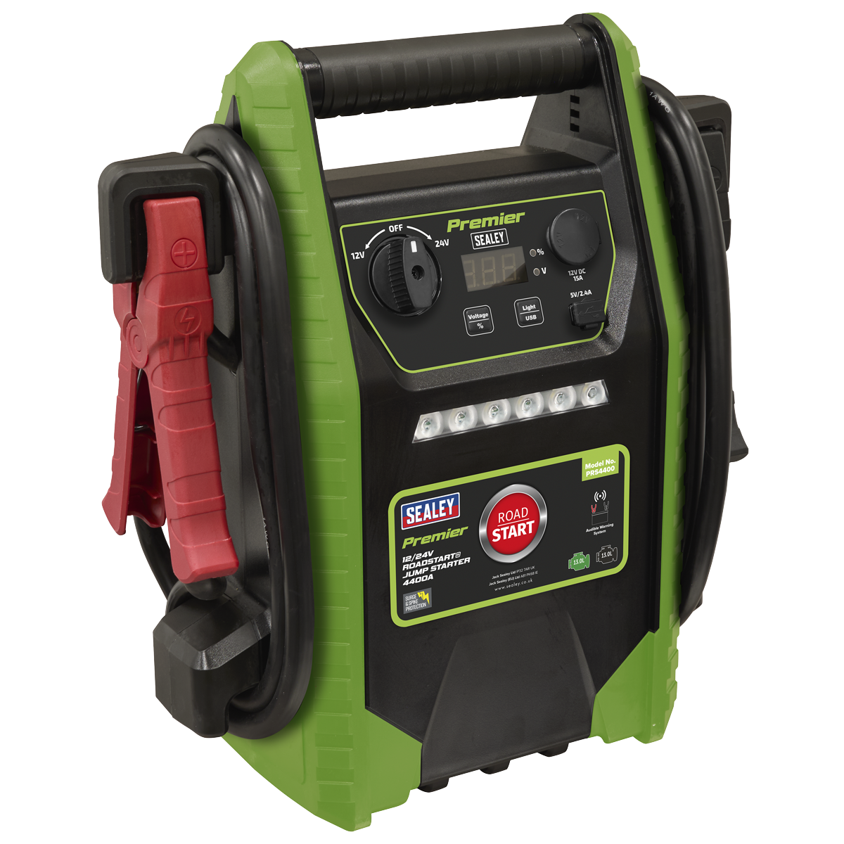 Sealey PRS4400 Premier 12/24V RoadStart Jump Starter 4400A Peak Amps
