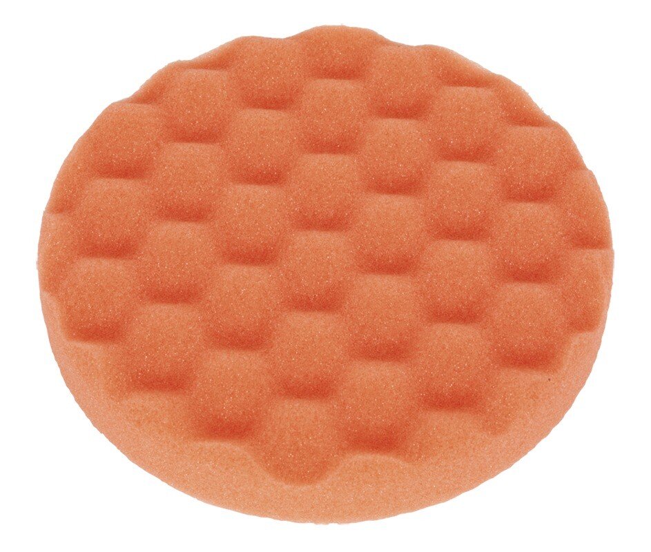 Sealey PTCCHW150O Buffing & Polishing Foam Head Hook & Loop ø150 x 25mm Orange/Firm