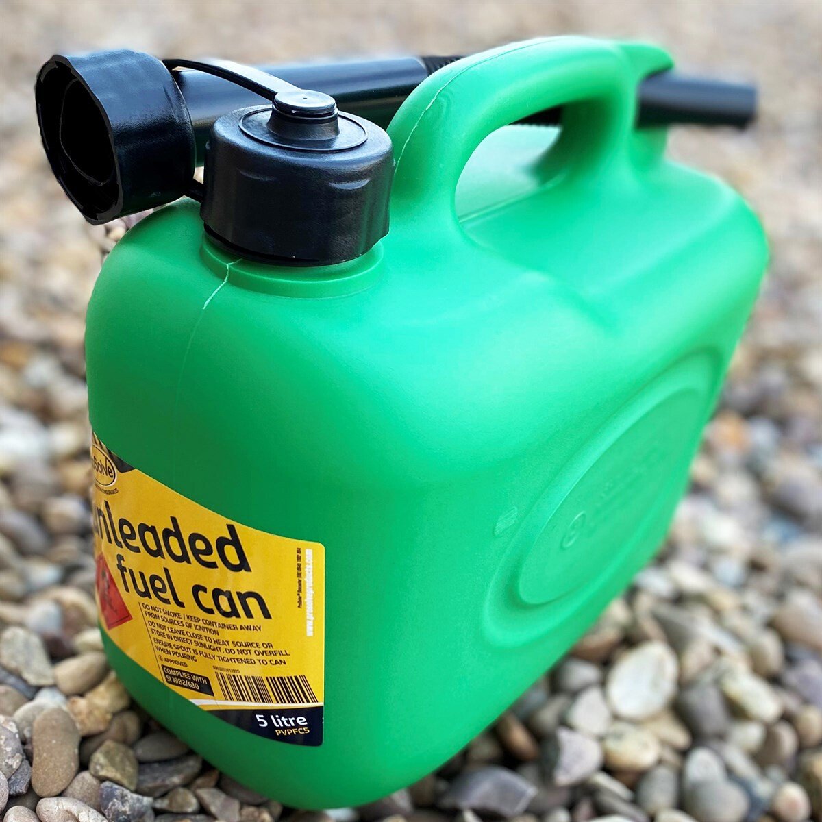 Unleaded Green Plastic Fuel Can 5L