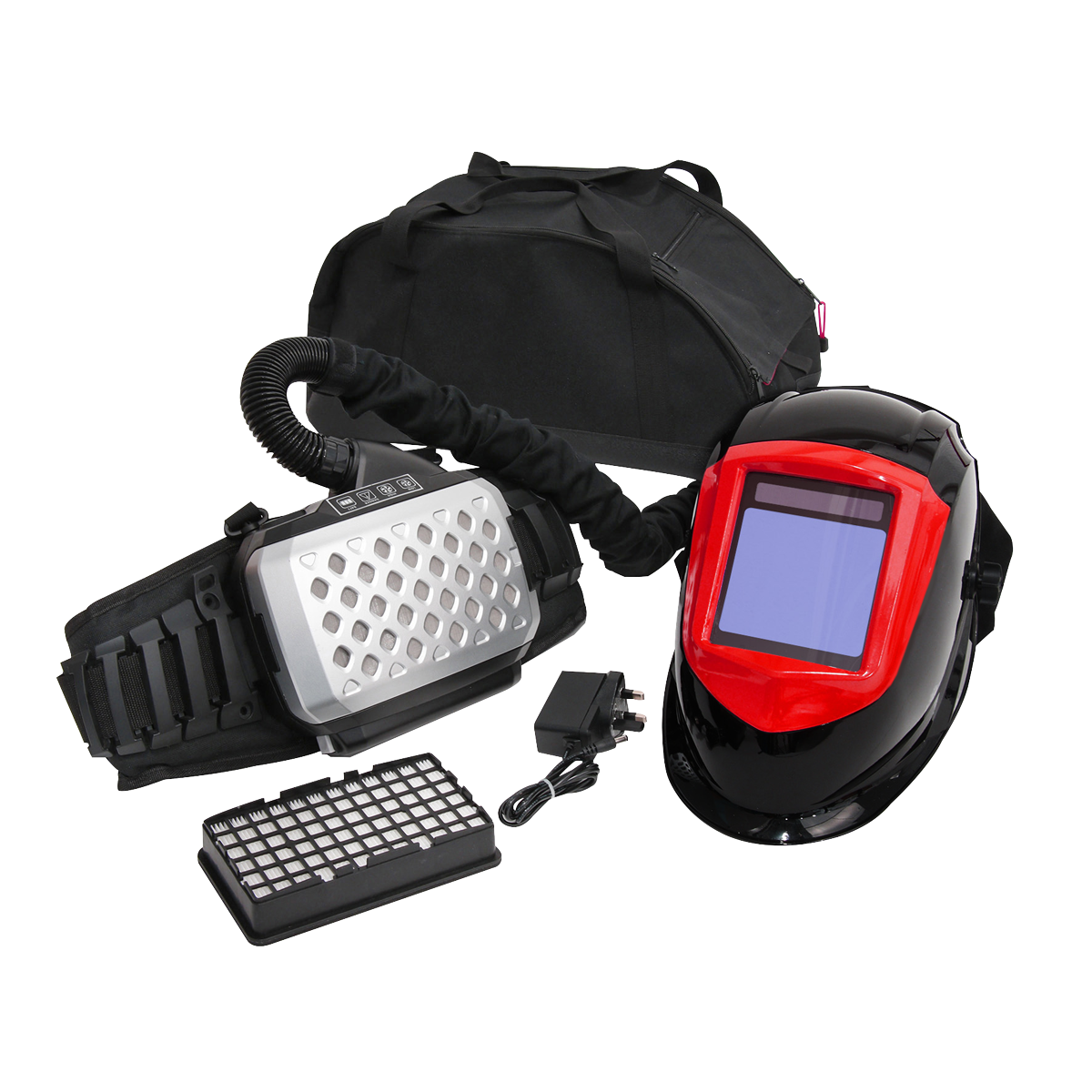 Sealey PWH615 Welding Helmet with Powered Air Purifying Respirator (PAPR) Auto Darkening