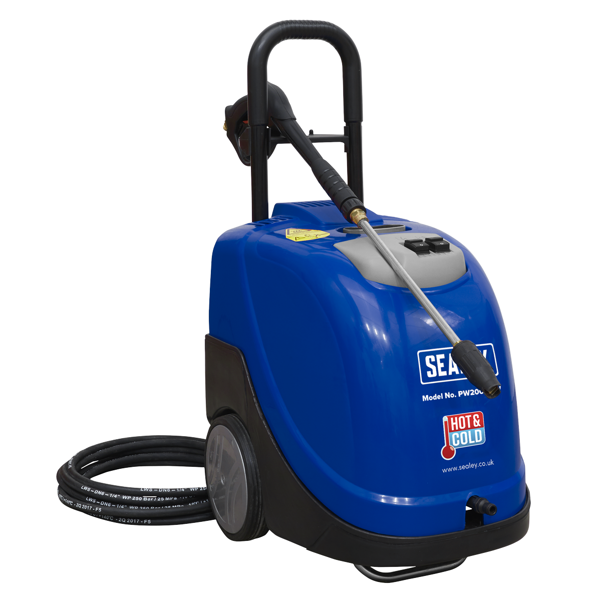 Sealey PW2000HW Hot Water Pressure Washer 135bar 230V