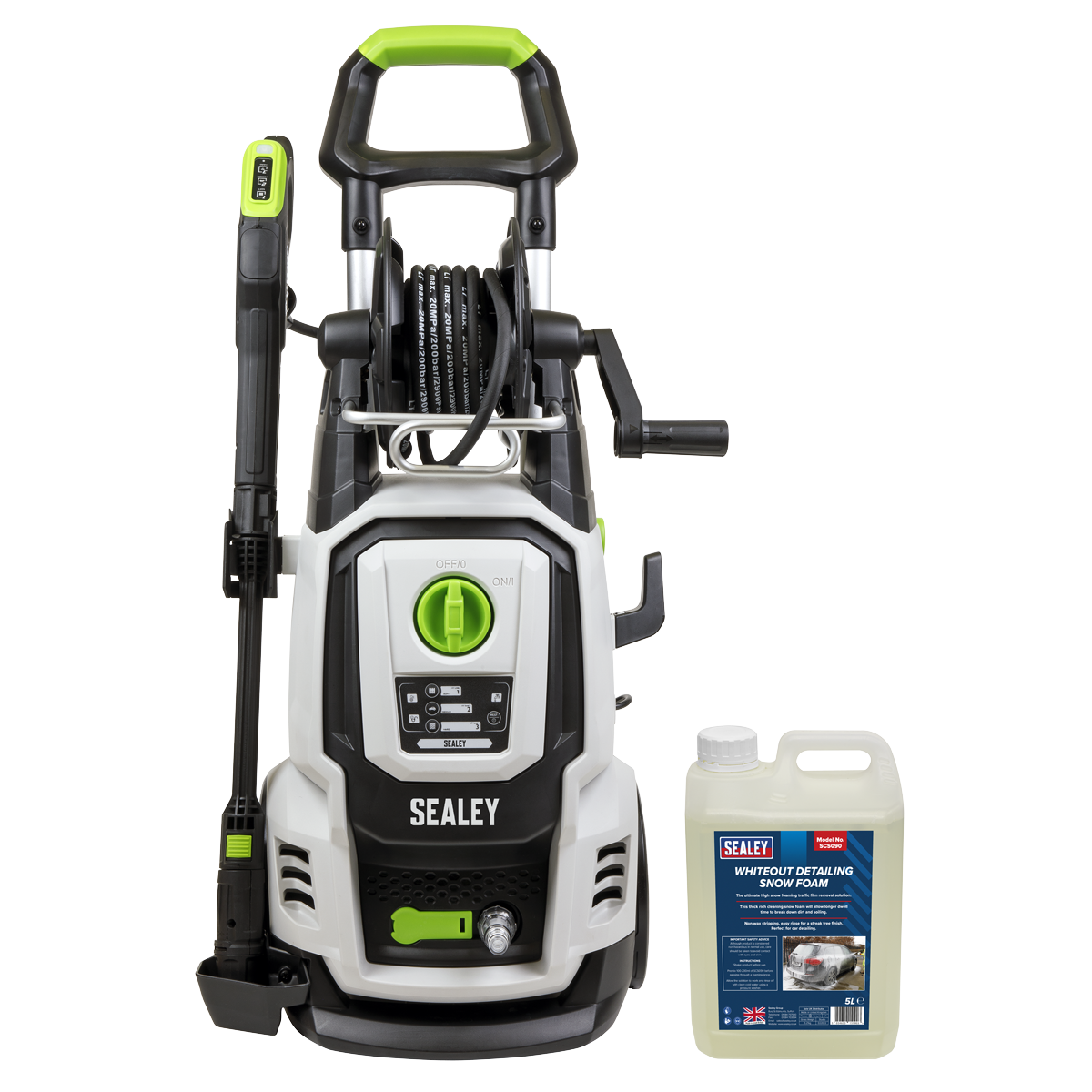 Sealey PW2400COMBO Pressure Washer 170bar 450L/hr with Snow Foam