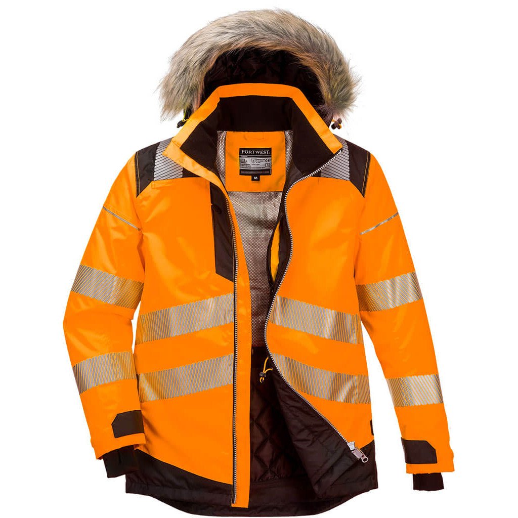 High visibility winter best sale parka