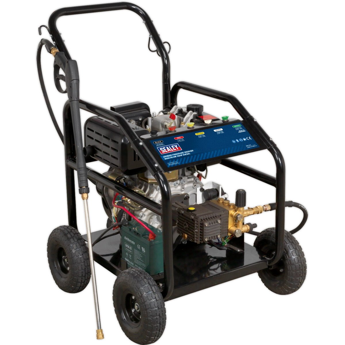 Sealey PWDM3600 Pressure Washer 290bar 15ltr/min 10hp 4-Stroke Diesel