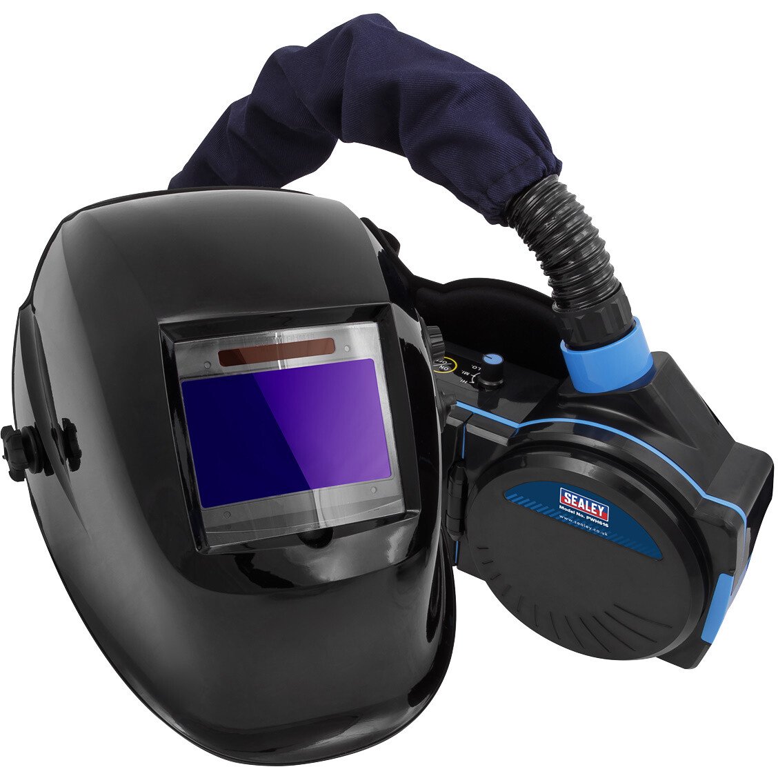 Sealey PWH616 Welding Helmet with Powered Air Purifying Respirator (PAPR) Auto Darkening