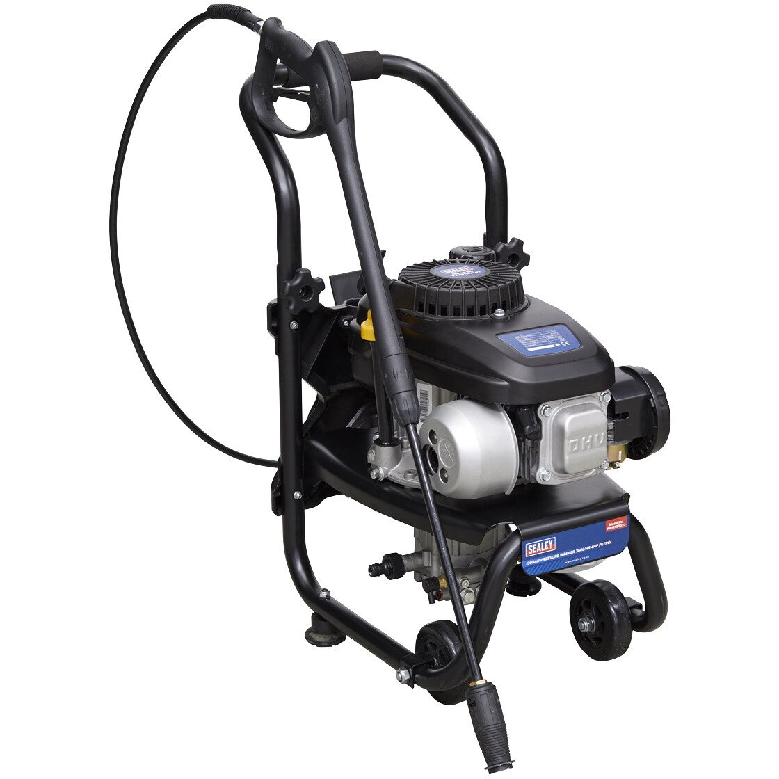 Sealey PWM1300 Pressure Washer 130bar 7ltr/min 2.4hp 4 Stroke Petrol