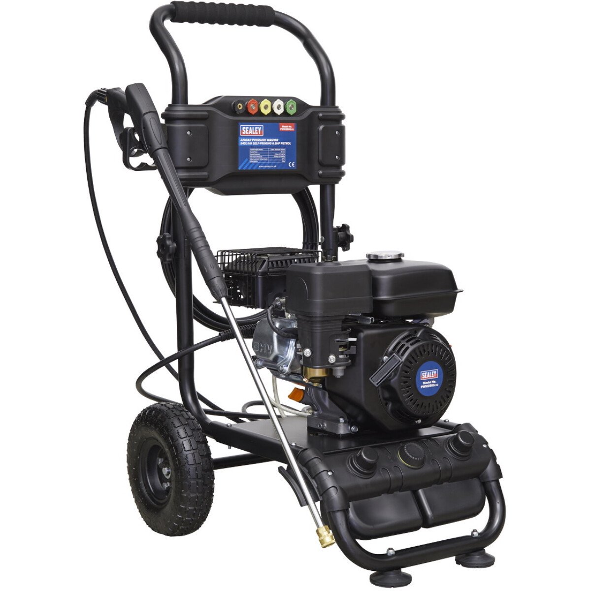 Sealey PWM2500 Pressure Washer 220bar 10ltr/min 6.5hp 4-Stroke Petrol