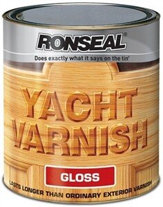 Ronseal 07166 Exterior Yacht Varnish 1 Litre Gloss RSLYVG1L