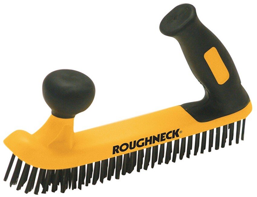 Roughneck 52-052 Two Handed Wire Brush with Soft-Grip