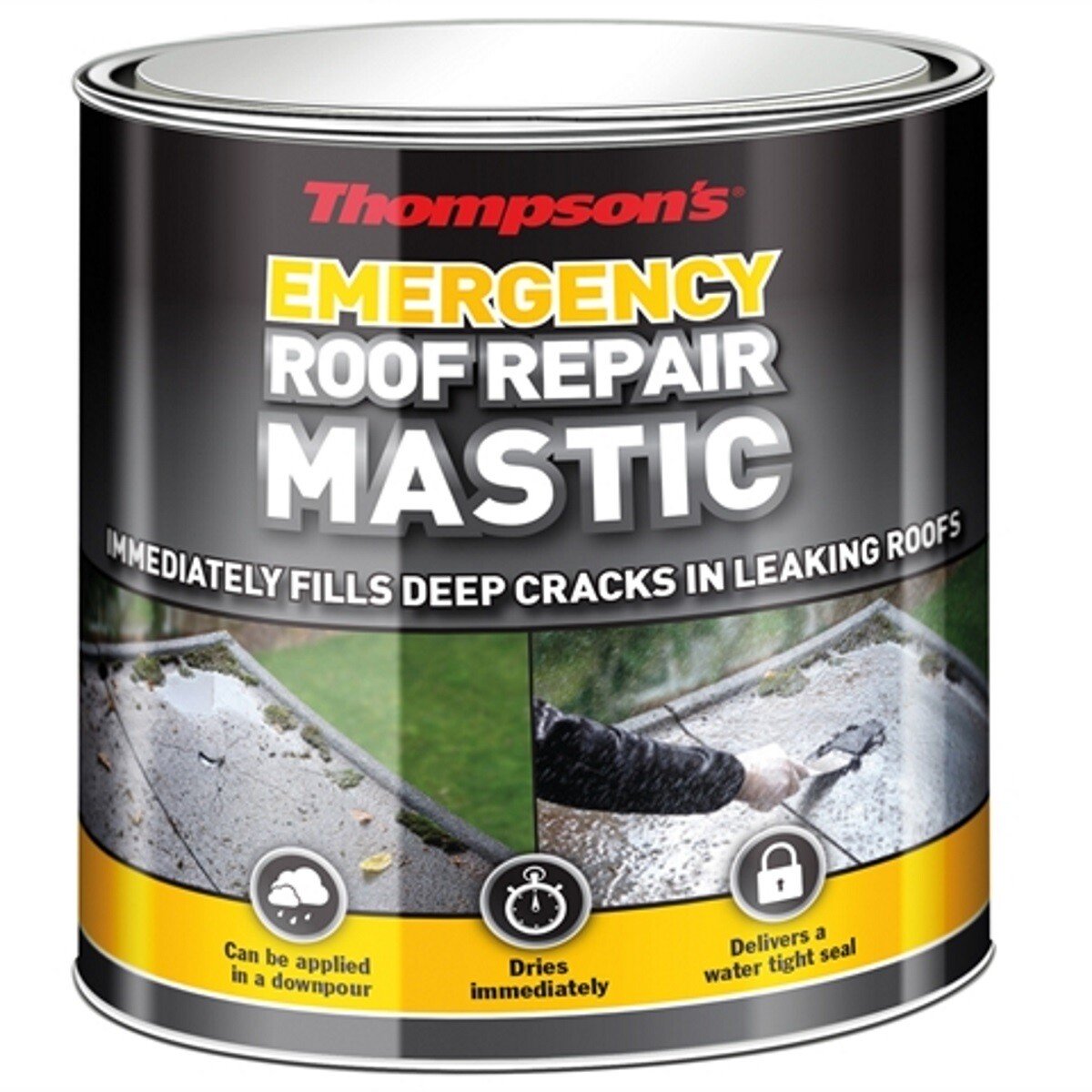 Ronseal 36082 Thompsons Emergency Roof Repair Mastic 750ml RSLTERRM750