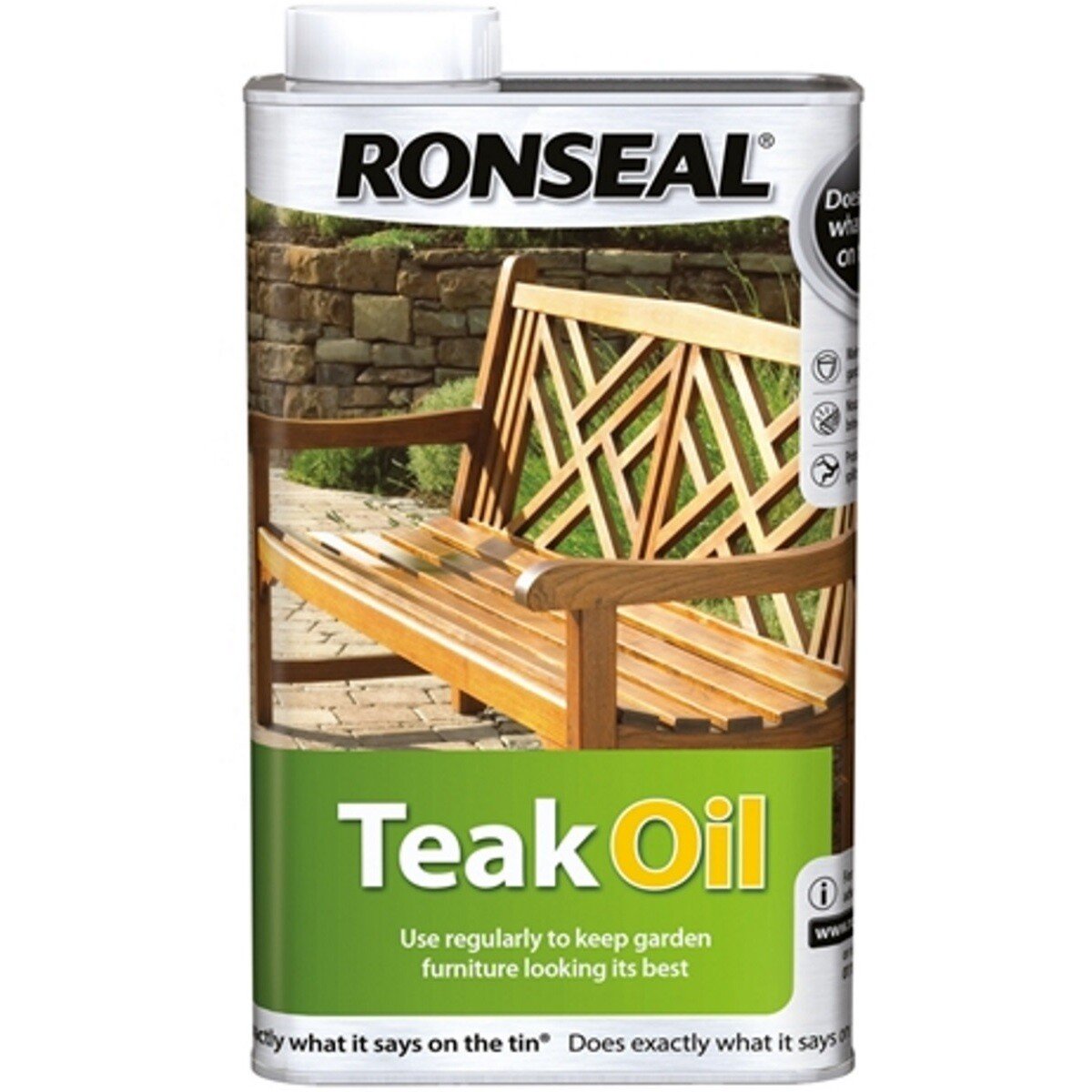 Ronseal 35819 Teak Oil Can 500ml RSLTO500