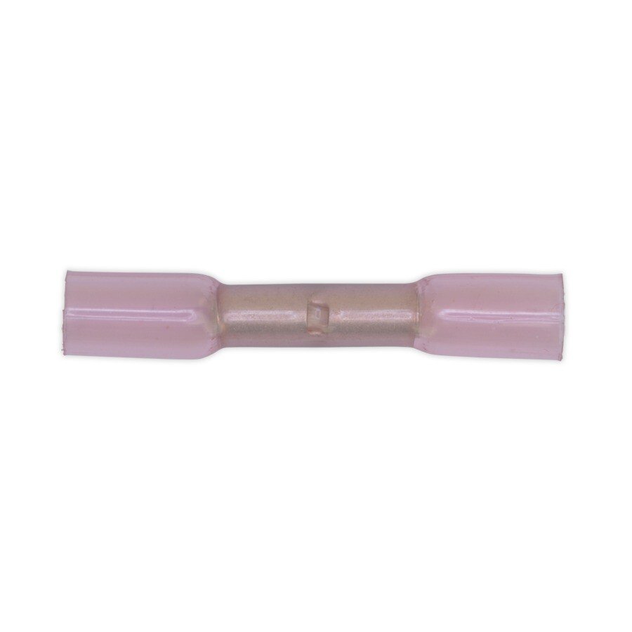 Sealey RTSB100 Heat Shrink Butt Connector Terminal ø4.8mm Red Pack of 100
