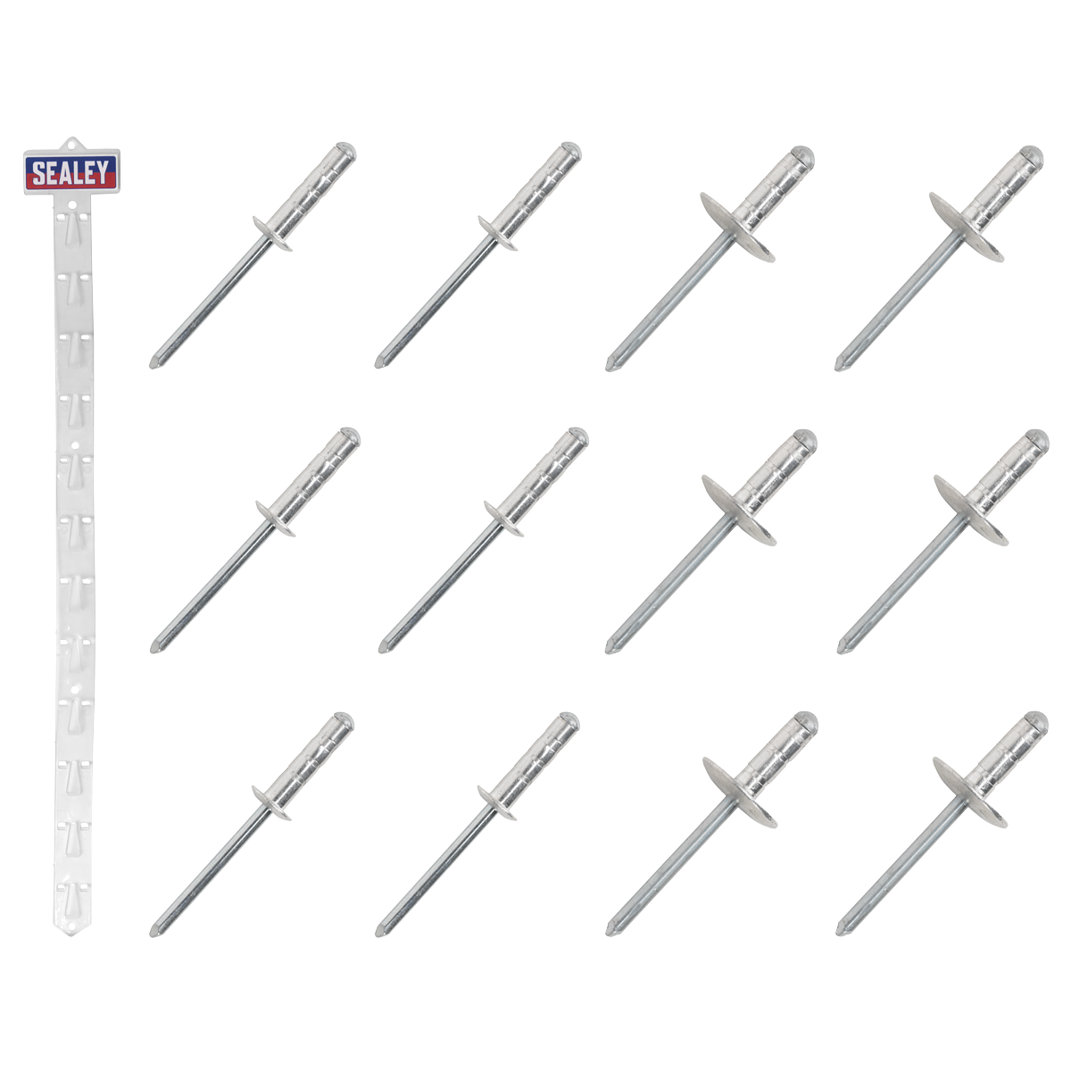 Sealey RVSET Clip Strip Deal - Aluminium Rivets