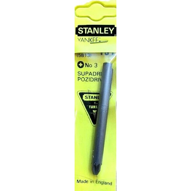 Stanley STA368915 Yankee Pozidriv No.3 Screwdriver Bit 131 3-68-915 (5813) In Wallet