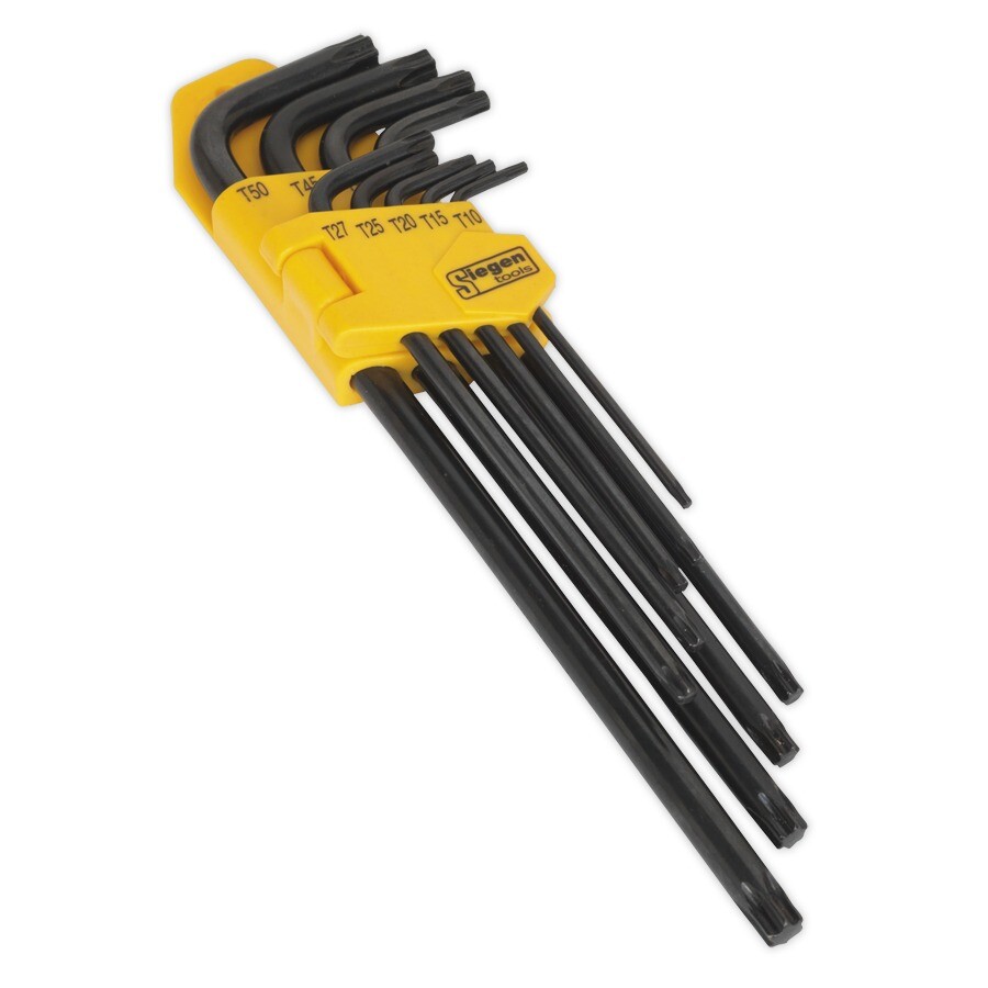Sealey S01096 TRX-Star* Key Set 9pc Extra-Long