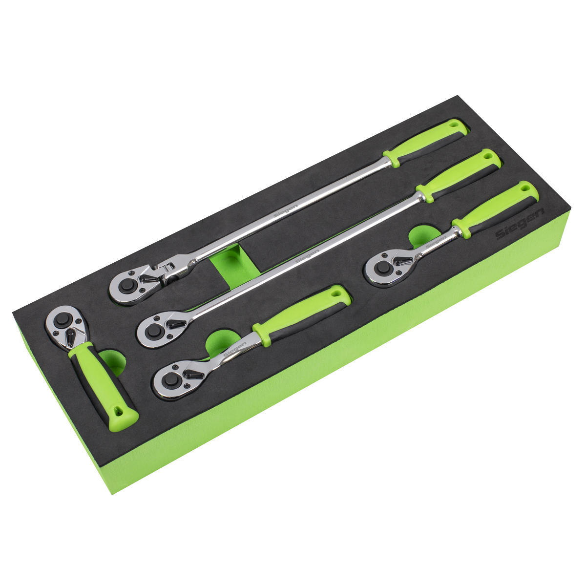 Sealey S01290 Ratchet Wrench Set 1/4"Sq 5pc Drive Flip Reverse