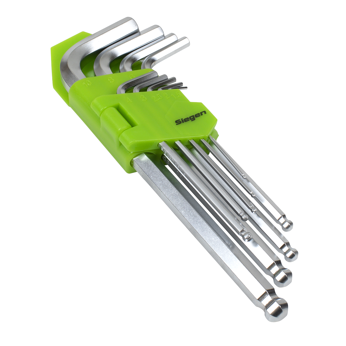 Sealey S01260 Hex Key Set Ball-End Long 9pc - Metric