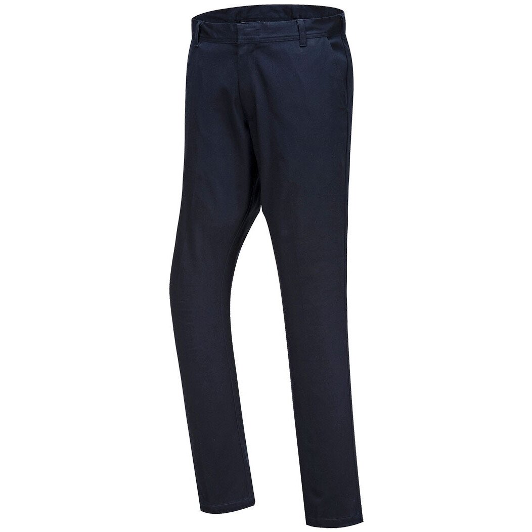 Portwest S232 Stretch Slim Chino Trouser Workwear - Regular Leg Length ...