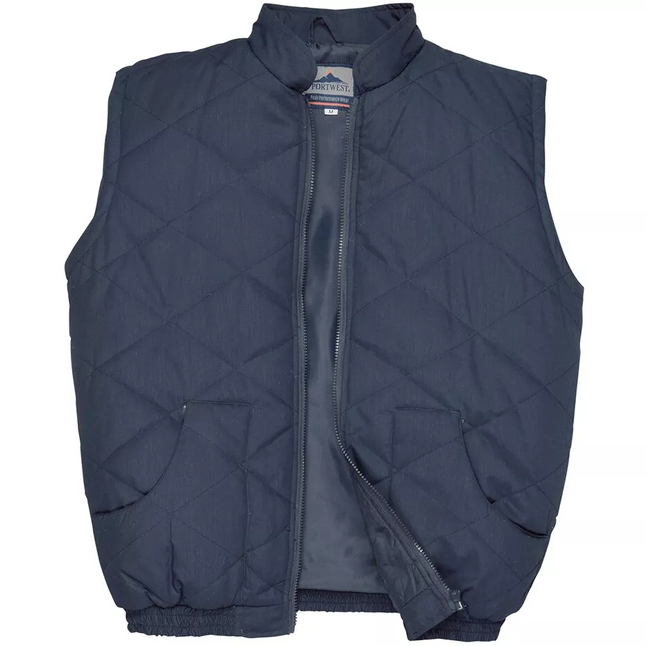 Portwest S412 Glasgow Workwear Bodywarmer Navy Blue - Chest XL (46"-48")