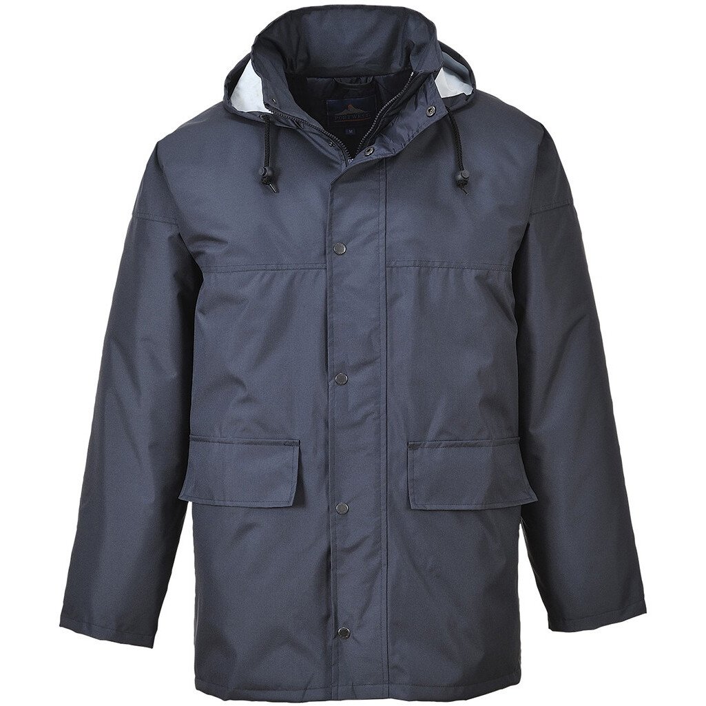 Portwest S437 Corporate Traffic Jacket Padded Rainwear - Navy Blue