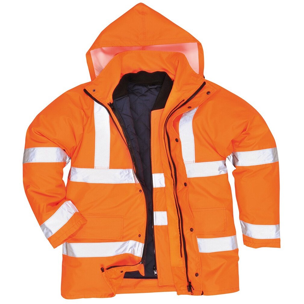 Portwest S468 Hi-Vis 4-in-1 Traffic Jacket - Orange