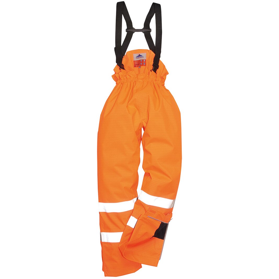 Portwest S780 Flame Resistant Bizflame Rain Unlined Hi-Vis Antistatic FR Trouser 