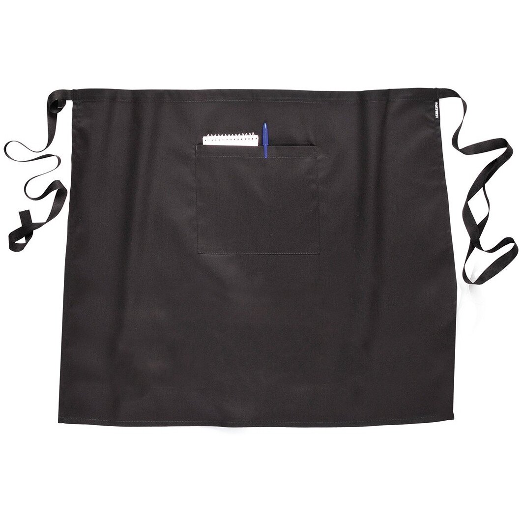 Portwest S795 Chefswear Waist Apron 120cm - Black