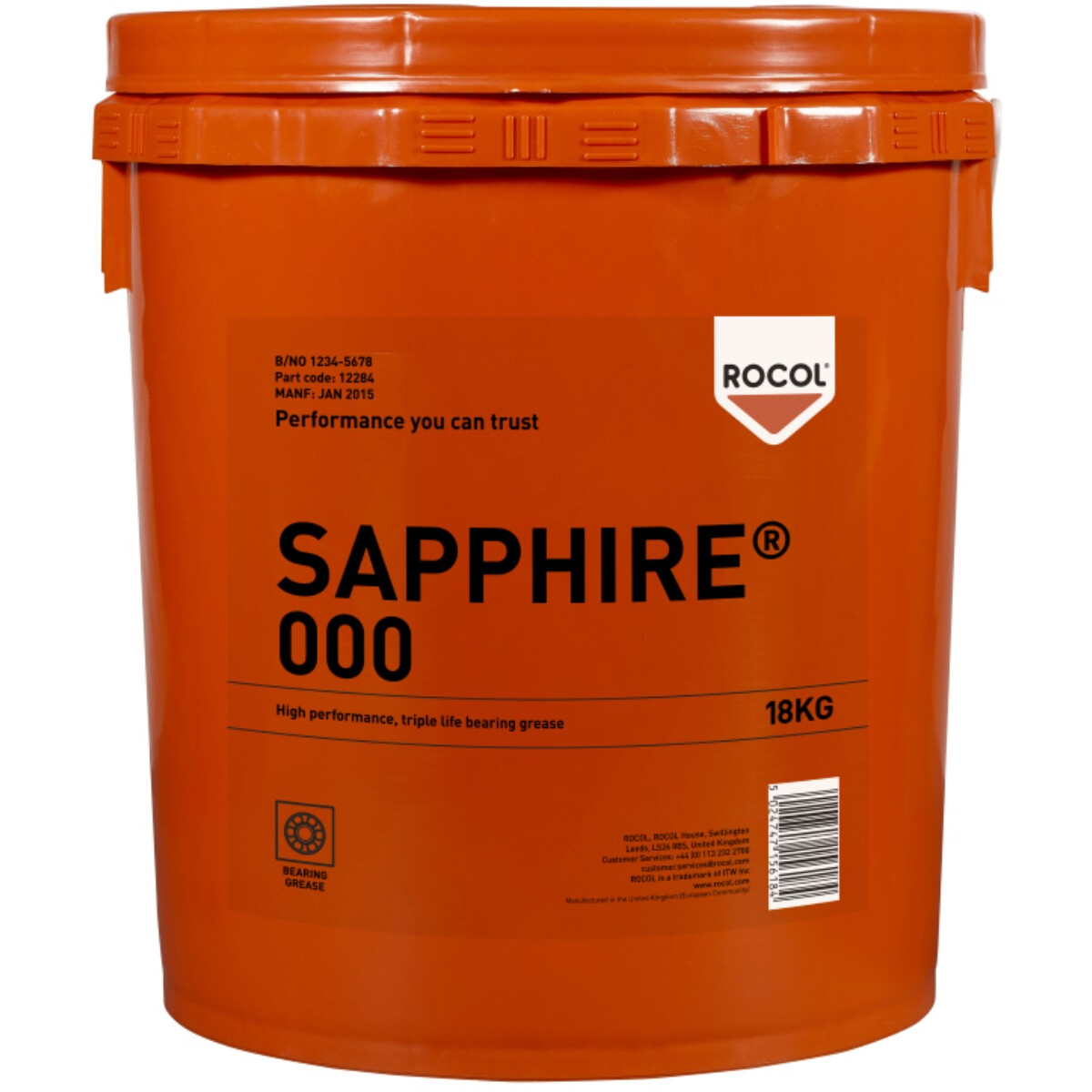 Rocol 12284 Sapphire 000 Triple Life Multi-Purpose Semi-Fluid Grease 18kg
