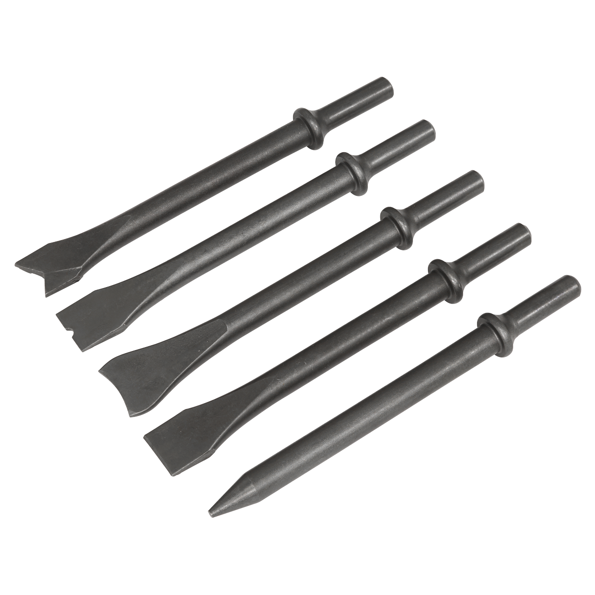 Sealey SA11C Air Hammer Chisel Set 5pc 170mm .401" Shank